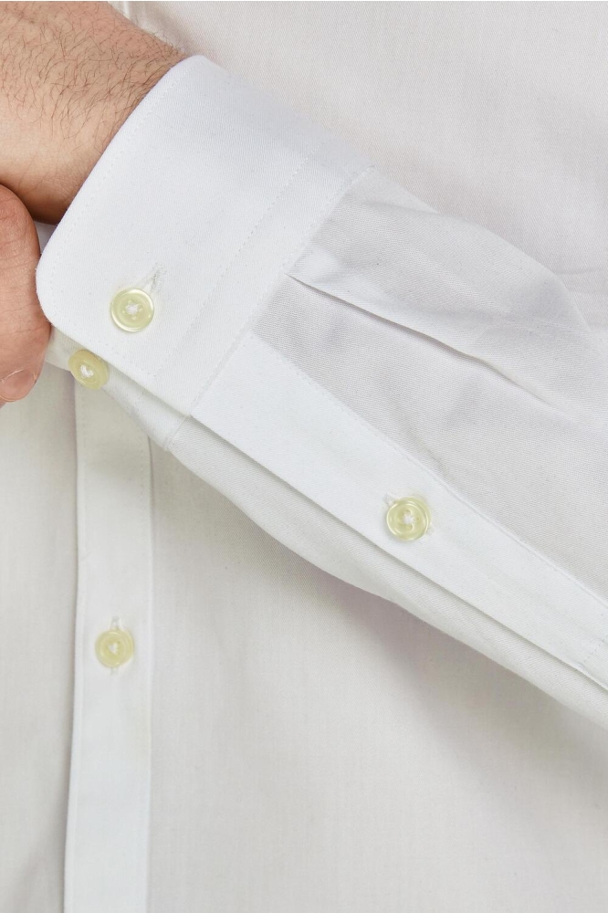 JPRBLACARDIFF SHIRT L/S NOOS 12201905 WHITE/SLIM FIT